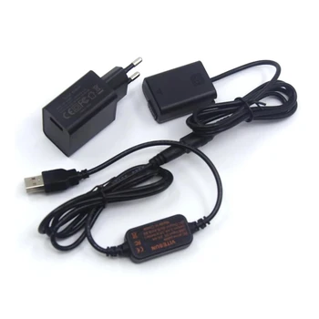 USB Kaabel + QC3.0 USB Laadija + NP-FW50 Dummy Aku Sony A7S2 A7S A7 II A7R A7RII a7m2 A6000 A6300 A6500 A7000 ZV-E10