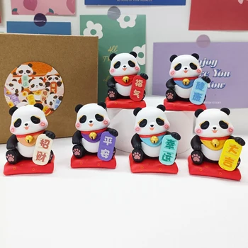 6 Stiile Hiina Õnnistusi Panda Joonis Loominguline Mudel Mänguasi Õnnelik Rikkad Tervislik, Turvaline Rahulik Kaunistused Kingitused