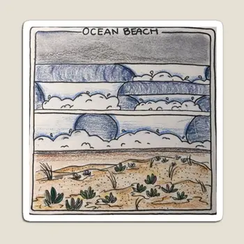 Ocean Beach Magnet Külmik Armas Mänguasi Omanik Laste Värvikas Külmkapp Korraldaja Naljakas Beebi Kodus Magnet Lapsed Kleebised