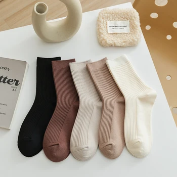 2023 Uus Stiil Kašmiir Villased Sokid Naistele Mugav Paksenenud Meeskonna Sokid Tahke Candy Värvi, Talveks, Soojad Sokid Tüdrukud Jaapani