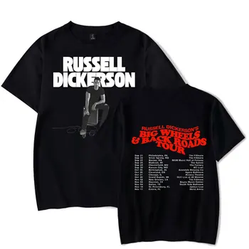 Russell Dickerson Suured Rattad ja tagumine Teede Tour Print T-särk Unisex Mood Casual Stiilis Lühikesed Varrukad