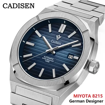 CADISEN Diver Watch Retro Luksus Sapphire MIYOTA 8215 saksa Disainer Mehed Automaatsed Mehaanilised Kellad 10Bar Veekindel Helendav