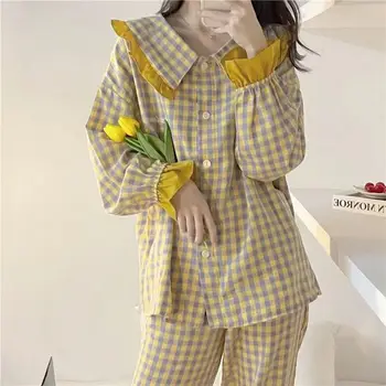 M58 Jaapani Stiilis Pidžaama Naiste Sügis ja Talv Kampsun, Ins Magus ja Lihtne Õpilane Kandma Cute Cartoon Kevadel Homewear Ülikond