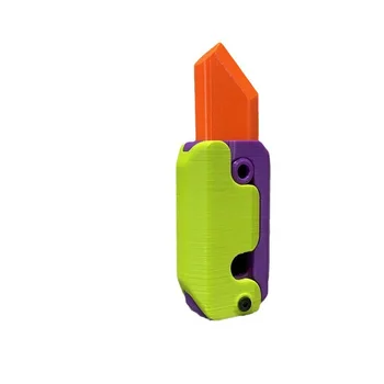 3D-Printimine Raskuse Mini Porgand nuga, Kamm Täiskasvanud Stressi Leevendavat Mänguasjad Büroo Poole Õhutamise Keerutaja Lõbus Mänguasi Kingitus Poistele