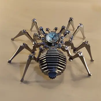 Robot spider roostevabast terasest punk raud putukate mudeli kasutusjuhend diy valmistoote loominguline eriline kingitus mehaaniline kell