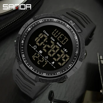 SANDA Uus Mood Sõjalise Meeste Käekellad 50M Veekindel Sport Watch Mees LED Elektrooniline Käekellad Relogio Masculino