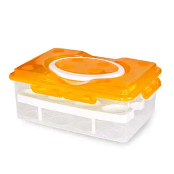24 Võre Muna Ladustamise Kasti Toidu Konteiner, Crisper Korraldaja Mugav Double Layer Plastikust Boxs Multifunktsionaalne Köök Tooteid
