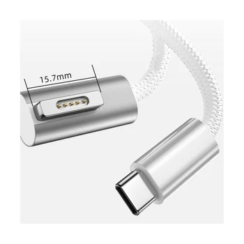 100W Kiire Sülearvuti Aku Kaabel Juhe Macbook Air Pro USB-C-Tüüp C-Magnetic Plug Adapter Magsafx 1 L