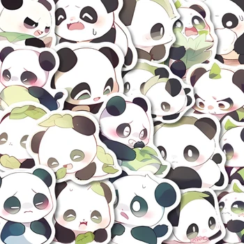 54 cartoon armas Q väljaanne Panda pearaamatu materjali kleebised Loominguline dekoratiivne nišš mobiiltelefoni juhul diy kleepsud veekindel