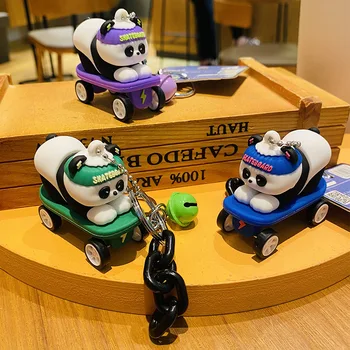 Loominguline Mood Rula Panda Võtmehoidja Cartoon Sport Panda Nukk Kooli Kotti Ripats Keybuckle Armas Seljakott Kingitus Võtmehoidja