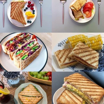 Sandwich Vahvel Hallituse Alumiinium Sandwich Baking Pan, Lihtne Puhastada Pöörduv Küpsetusplaat Pan Hommikusöögiks Pannkoogid Terviseks Omelets