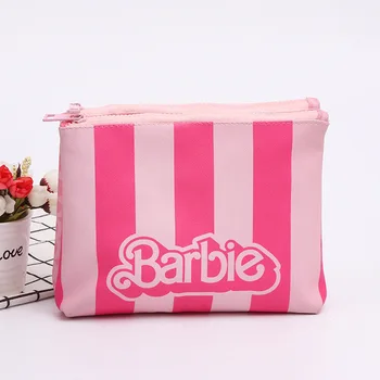 Barbie Kott Moe Läbipaistev Pvc Tõmblukk Kotid Pu Nahast Veekindel Meik Tualett-Ladustamise Korral Magnetilise Luku Käekott Kingitused