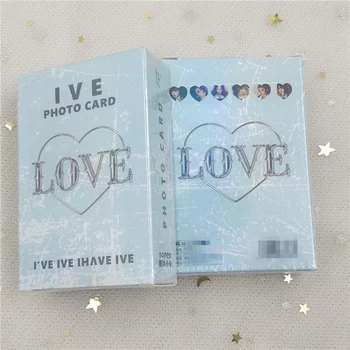 55 Lehed / Set IVE 1. ALBUM LOMO Kaardi Foto Kaardiga Album-Kaardi Tüdruk Grupi Üheteistkümne Fänn Kogumise Kingitus Printimine Foto Postkaart