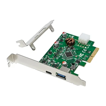 ASM3142 PCIE X4 USB3.1 LIIK-C+A 10G kiire Muundamise Laiendamist Kaart PCIE ASM3142 USB3.1 Host Controller Card