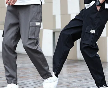 40-100kg Joggers Cargo Püksid Meeste Vabaaja Hip-Hop Tasku Meeste Püksid Sweatpants Streetwear Püksid Mõõdus