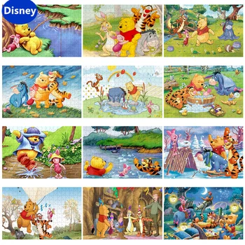 Disney Tigger Puhh Cartoon Laste Aju-Põletamine Puzzle 300/500/1000 Jigsaw Puzzle Mäng Puhkus Kingitus
