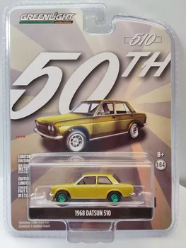 1: 64 1968. aasta Datsun 510 Suur Lahkumist Green Edition Collection auto mudelid