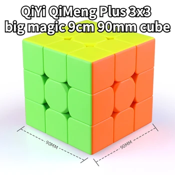 [Funcube] QiYi QiMeng Pluss 3x3 big magic 9cm 90mm speed cube qiyi mofangge qimeng pluss Professionaalne Antistress Puzzle Fidget
