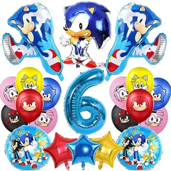 Cartoon Alumiinium Foolium Õhupall-Sonic The Hedgehog Ümber Kõrge väärtusega Loominguline Mood Laste Sünnipäeva Kaunistamise Tarvikud